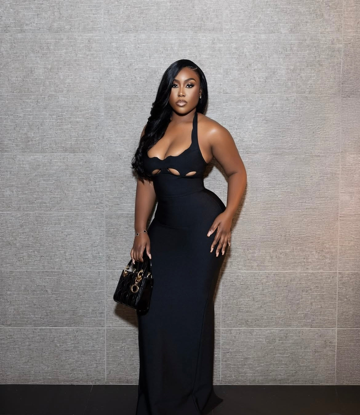 Lady In Black Dress