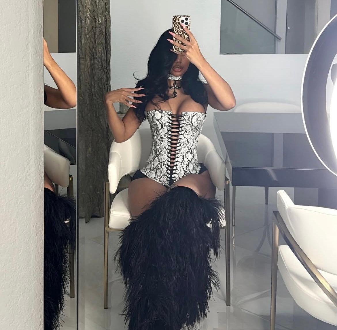 Croc Skin Corset