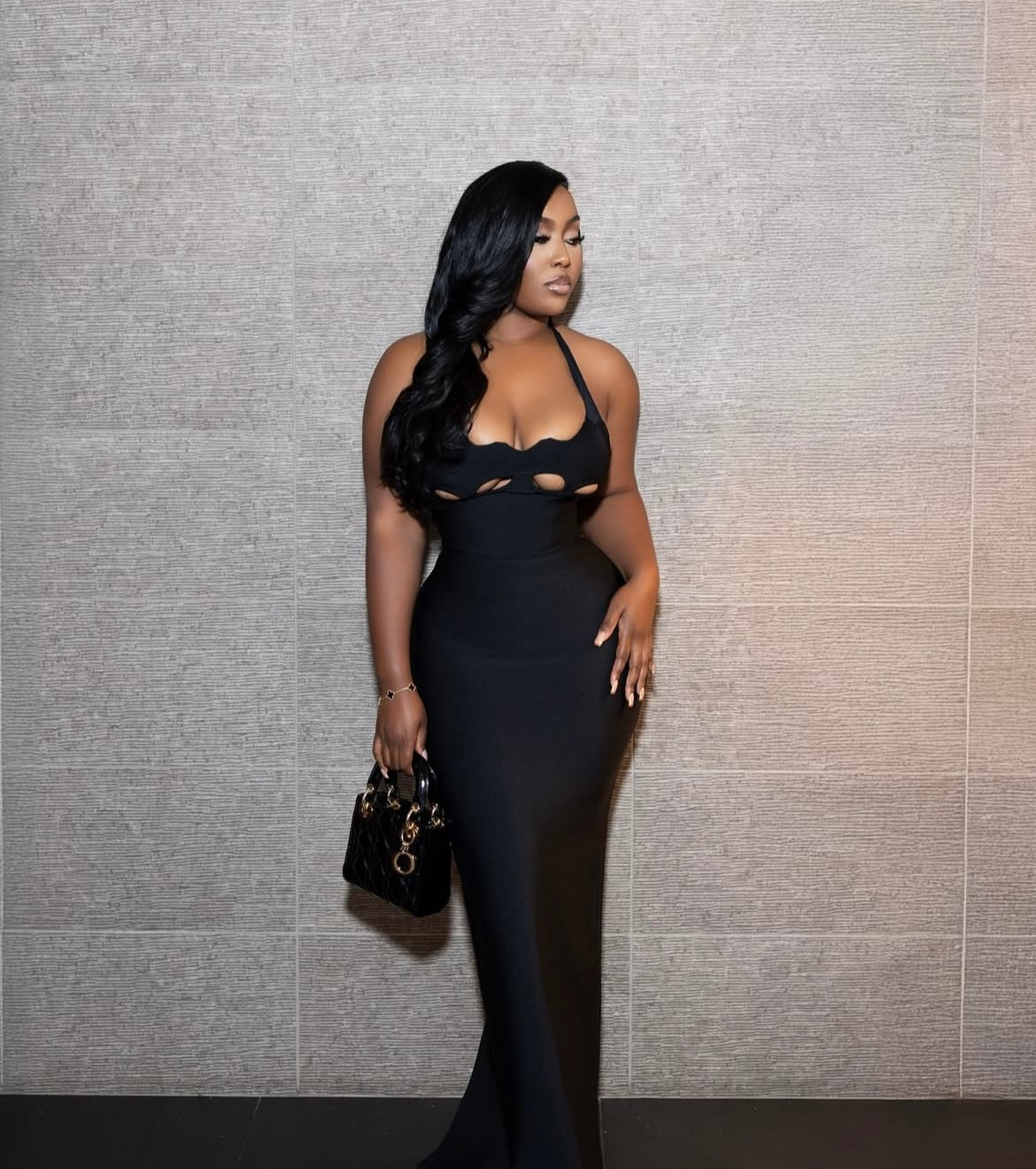 Lady In Black Dress