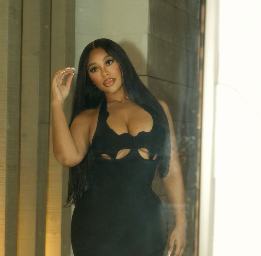Lady In Black Dress