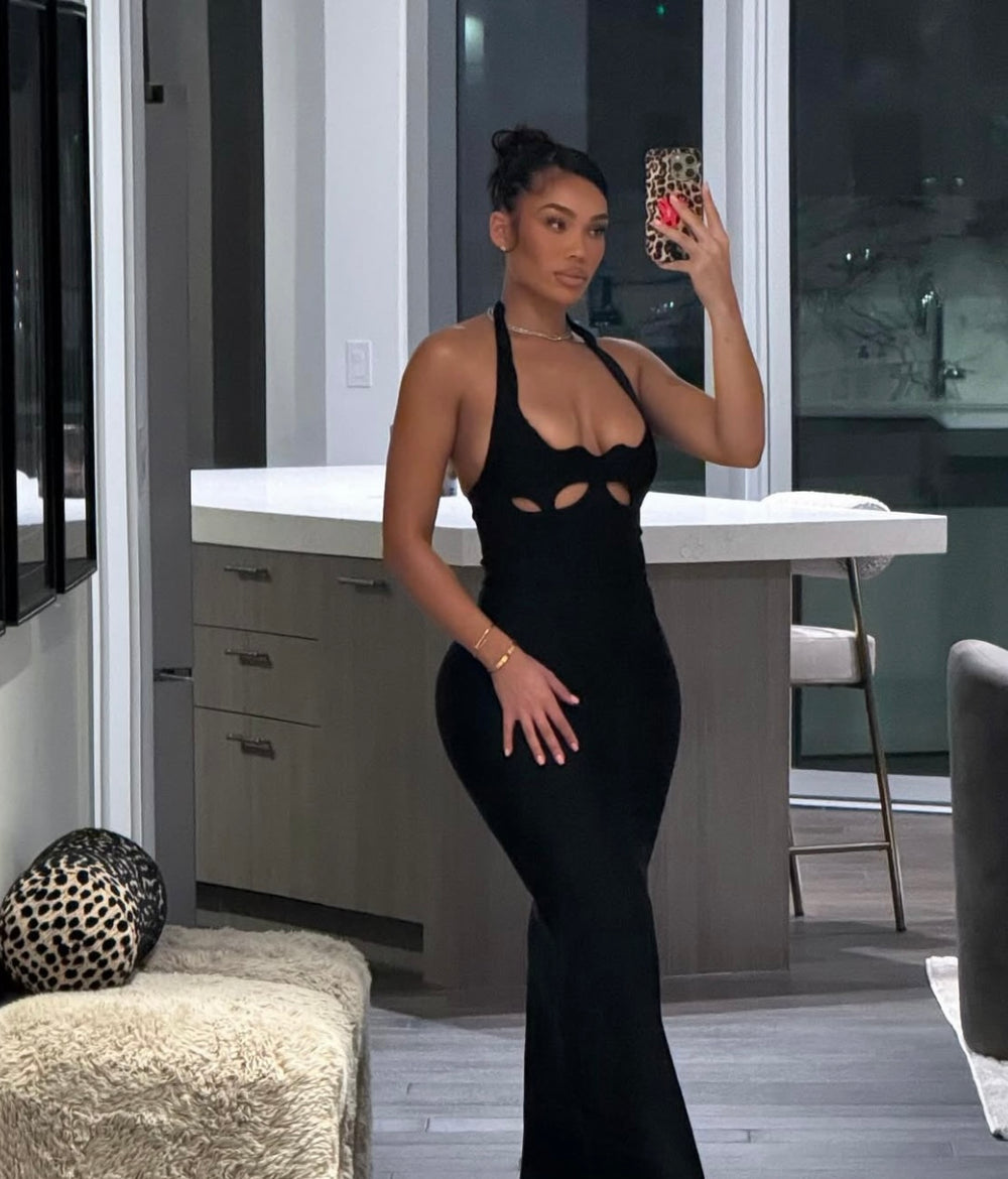 Lady In Black Dress